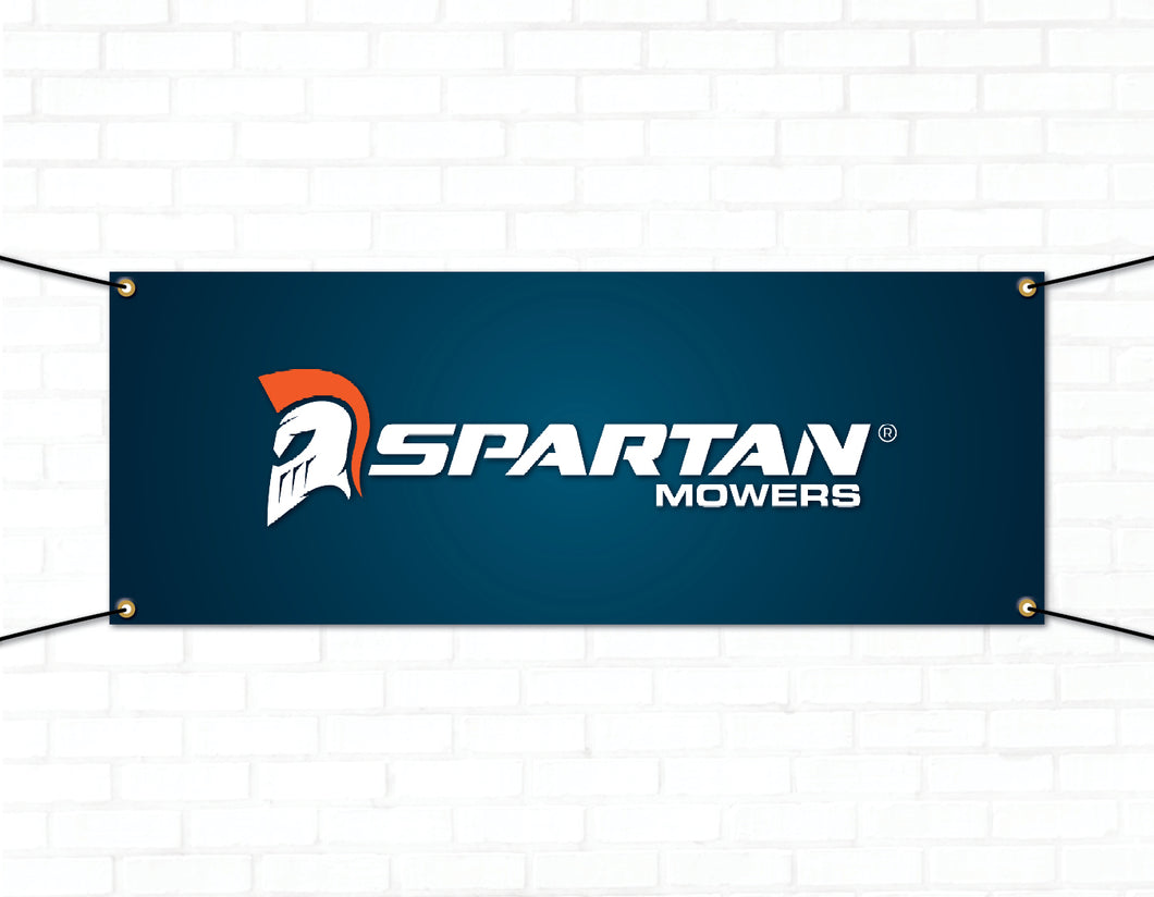 3'x8' Spartan Logo Fabric Banner