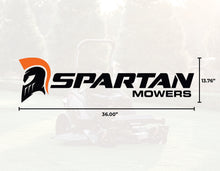 Load image into Gallery viewer, Spartan Large Decal- Black and Orange
