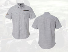 Load image into Gallery viewer, Dual Logo Chambray Button Up - Short Sleeve
