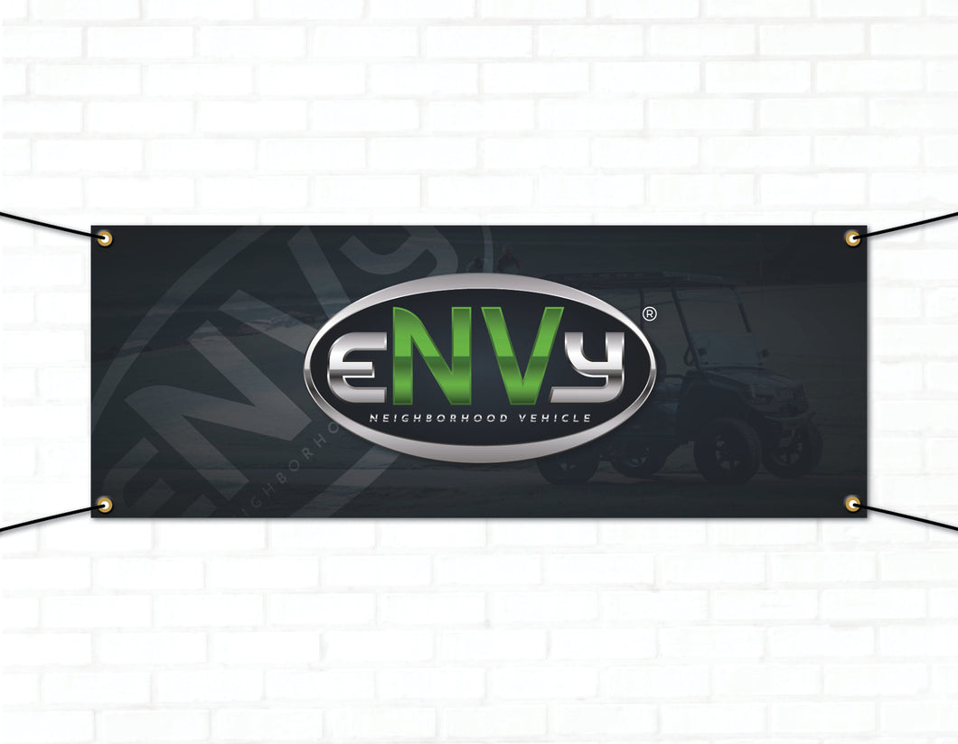 3'x8' Envy Background Fabric Banner