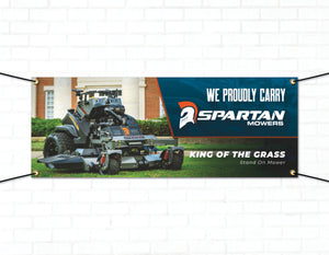 3'x8' Spartan King of the Grass Banner