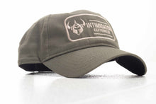 Load image into Gallery viewer, Intimidator Unstructured Hat- Olive, Faux Patch
