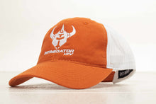 Load image into Gallery viewer, Intimidator Youth Orange/White Unstructured, Mesh Back Hat
