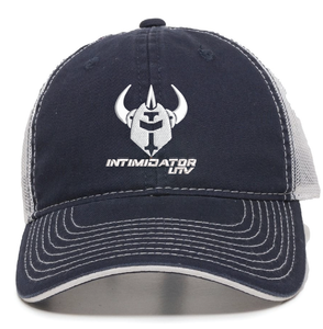 Intimidator Navy/White Snap Unstructured, Mesh Back Hat