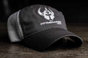 Intimidator Youth Charcoal/White Unstructured, Mesh Back Hat