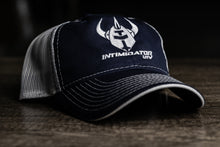 Load image into Gallery viewer, Intimidator Navy/White Snap Unstructured, Mesh Back Hat
