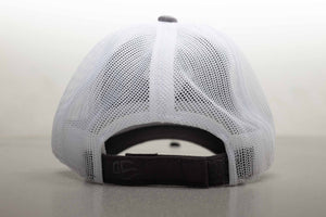 Intimidator Charcoal/White Unstructured, Mesh Back Hat