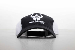 Intimidator Black/White Unstructured, Mesh Back Hat