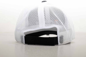 Intimidator Black/White Unstructured, Mesh Back Hat